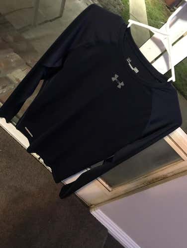 New Without Tags Long Sleeve Compression Shirt Navy Blue