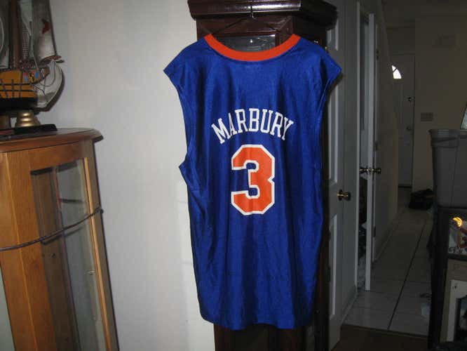 NY KNICKS STEPHON MARBURY   ROAD  JERSEY(L)