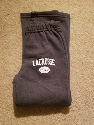 Dark Gray Lacrosse Sweatpants (Youth Medium)