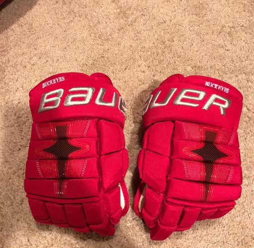 Bauer Nexus 1N Gloves Senior (Ohio State pro stock)