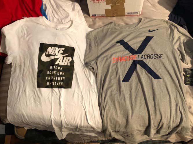 Camo Nike And Nike LAX Shirt