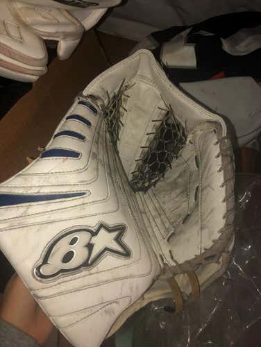 OPTIK Glove (White With Blue Pad Wrap)