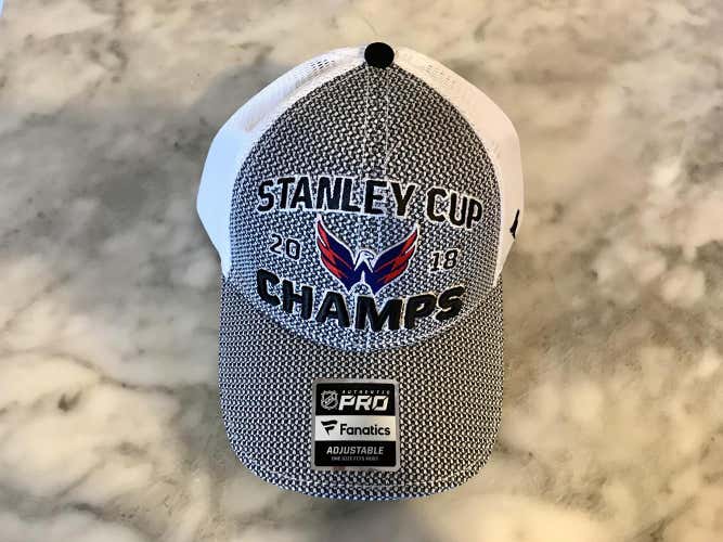 2018 Washington Capitals Stanley Cup Locker Room Hat - Brand New