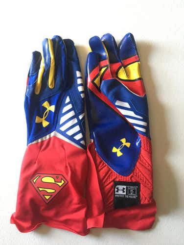Under Armour Superman Receiver Gloves Large