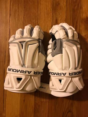 UA Biofit Goalie Gloves White