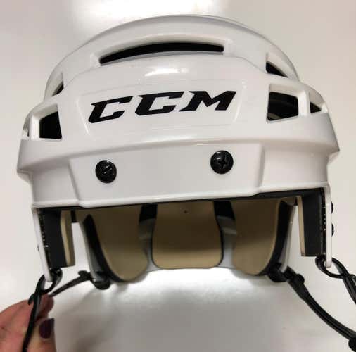 Like NEW White CCM V08 Helmet Medium