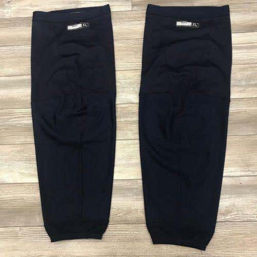 NEW! NAVY REEBOK SX100 SOCKS HOCKEY PRO STOCK HOCKEY PLAYER PRACTICE XL+ NHL AHL