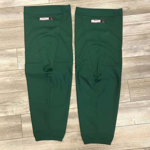 NEW! REEBOK SX100 PRACTICE SOCKS HOCKEY PRO STOCK PLAYER PRACTICE FOREST GREEN