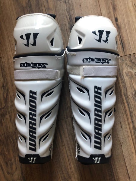 Like New Warrior Bully 14” Shin Guards Senior And Warrior Hockey Shorts Bundle