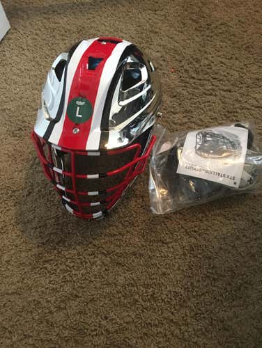 New Ohio State Stallion Lacrosse Helmet (L)