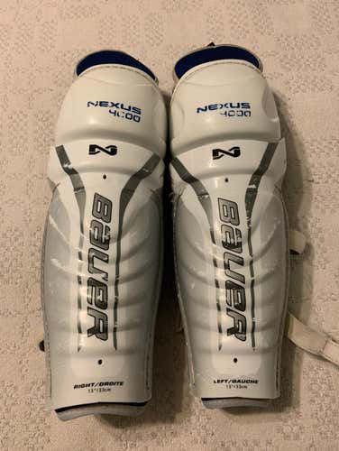 Used 13” Bauer Nexus 4000 Shin Pads