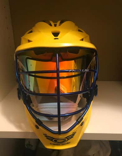 Frog Lacrosse Helmet With Tinted Visor