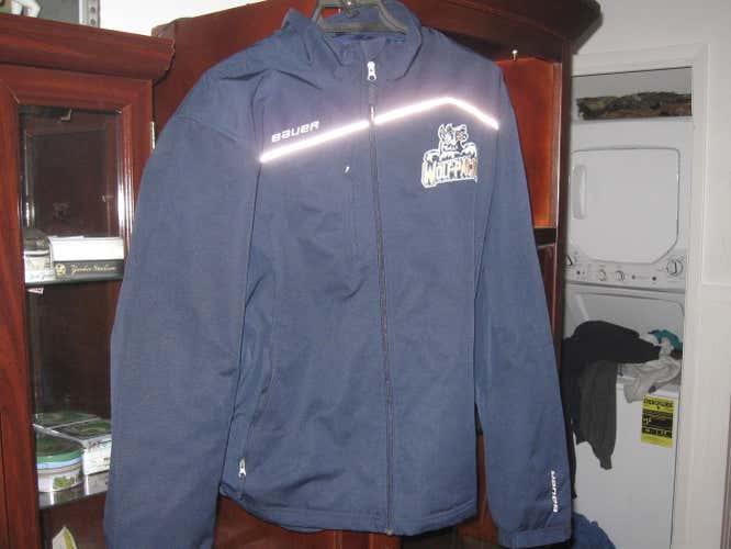 CONNECTICUT WOLF PACK(MINOR LEAGUE HARTFORD WOLF PACK AFFILATED NY RANGERS)BAUER JACKET(L)EMBRIODED!