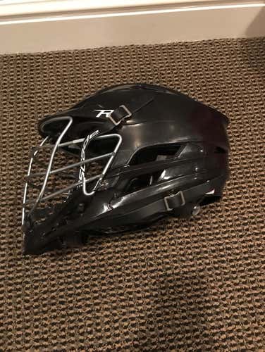 Black Cascade R Helmet With Silver Face Mask