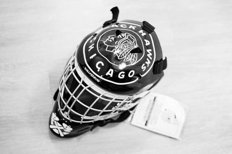 New Chicago Blackhawks Custom Winter Classic Themed Vaughn Goalie Mask