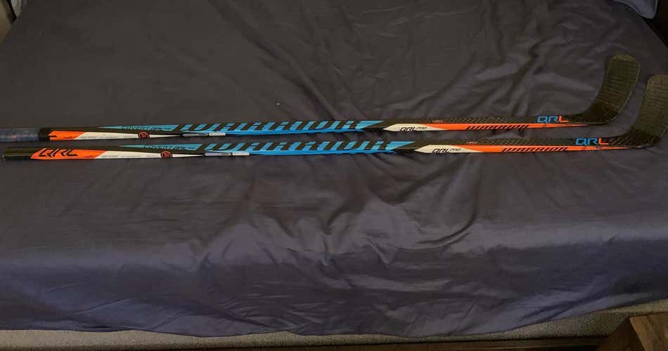 2 Warrior QRL Pro Hockey Sticks 85 Flex P92 Curve