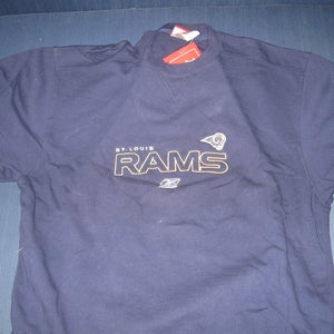 ST LOUIS RAMS REEBOK SWEATSHIRT(L) EMBRIODED! RARE!SALE!