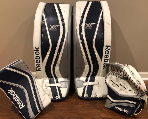 Reebok XLT Pro White/Navy/Silver 34+2