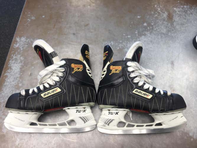 Bauer Supreme Classic Gold Skates Senior Size 7.5