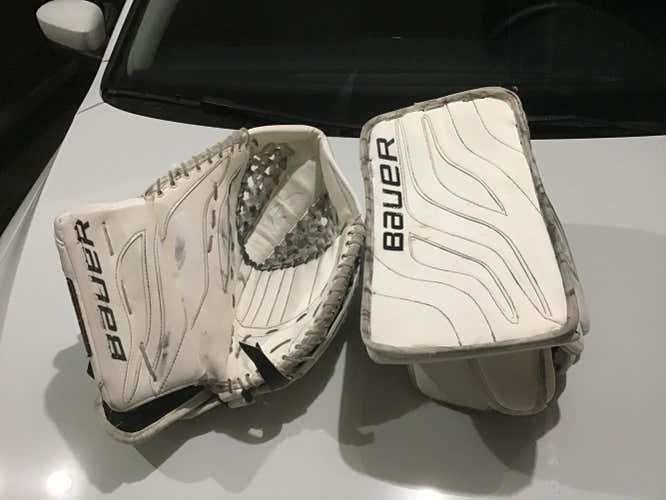 Bauer Reactor 6000 Goalie Glove & Blocker Regular Senior JRZ Canadian Made
