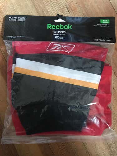 Adult Reebok Calgary Flames Alternate Hockey Socks