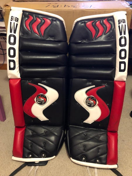 Sher-Wood 32” Sher-lite Goal Pads With Thigh Guards
