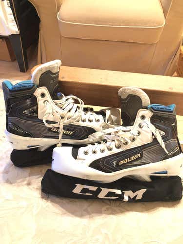Bauer Reactor 9000 Goalie Skates Senior Size 10