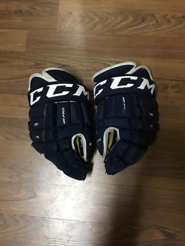 CCM 4R Pro Senior Gloves 14 Inch Navy