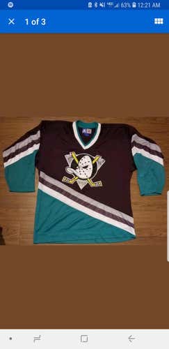 Starter Mighty Ducks Jersey Medium Mens
