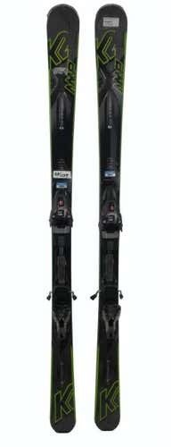 K2 AMP Charger 165cm Skis W/MXCell 12 Bindings Black/Green - USED Gold