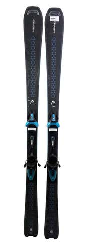 Head Pure Joy Womens Skis 143 cm with Joy 9 Bindings - Black/Blue - USED - GOLD