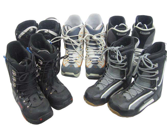 Men's Snowboard Boots - Assorted - One Pair - Size 7 - USED