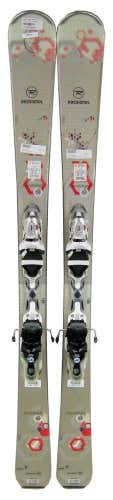 Rossignol Temptation 84 Womens Skis 146cm with Xelium 110 Bindings - USED - GOLD