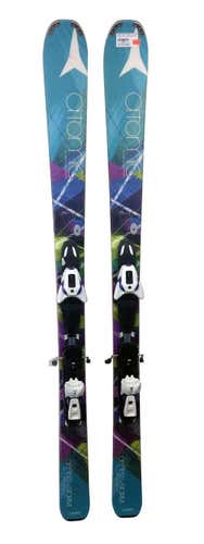 Atomic Affinity Storm Womens Skis 159cm/XTO10 Bindings Blu/Purple/Grn USED GOLD