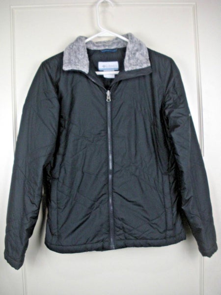 COLUMBIA INTERCHANGE Black Insulated Jacket w/ Fleece Collar Women's Size: S