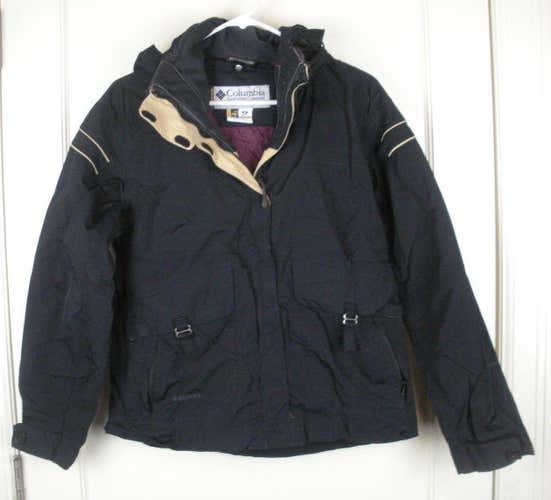COLUMBIA Titanium Omni Tech Waterproof Black Ski Snow Jacket Shell Women's M