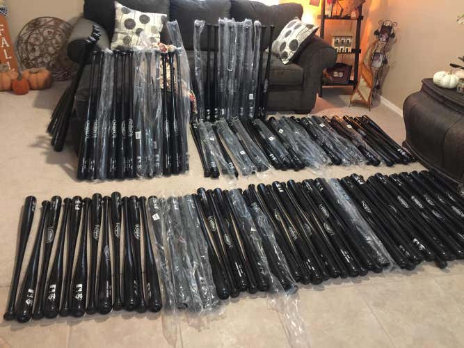 5 Louisville Slugger Pro Prime Ash M110 Bats Sizes 33.5", & 34” Available (No Trades)