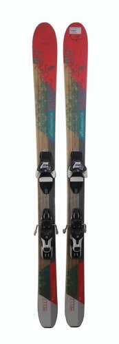 Nordica Belle 88 Skis 145cm with Warden 11 Bindings Red/Wood/Blue -USED GOLD