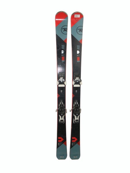 Rossignol Exp 88 Skis 164cm with Warden 11 Bindings Black/Blue/Orange-USED Gold