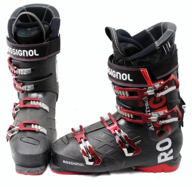 Rossignol All Trak 90 Unisex Ski Boots Mondo 29.5 Mens 11.5 Black/Red- USED