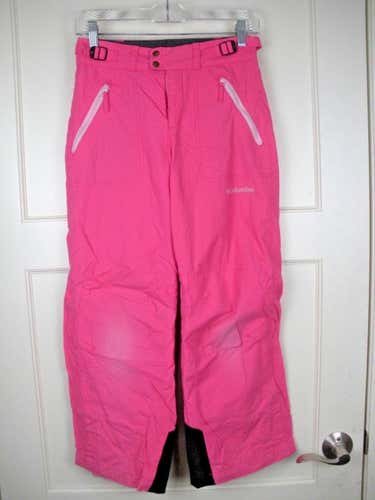 Columbia Pink Ski Snowboarding Insulated Fleece Lined Snow Pants Girl's 10/12