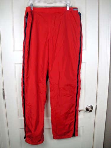 Vintage Patagonia Red Fleece Lined Full Side Zip Ski Pants Size: L - USA Made