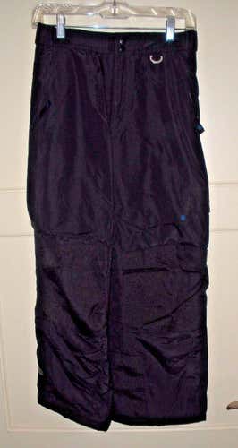Youth Boys Girls SLALOM Black Snow Ski Pants - Size Medium EUC!