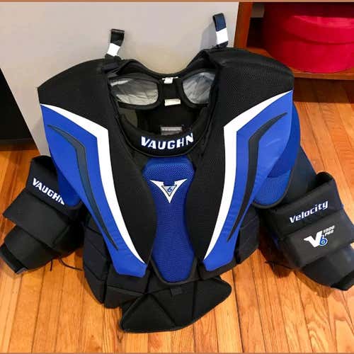 Vaughn Velocity V6 1000 Pro Goalie Chest and Arm Protector Goalie Chest Protector Senior