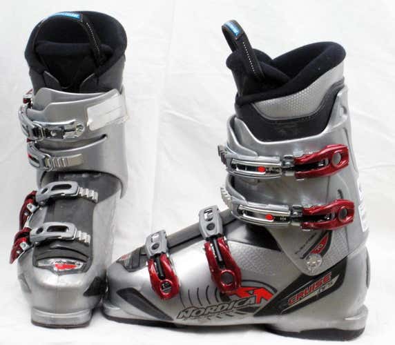 Nordica Cruise NFS 70 Ski Boots Mondo 28.5 Mens 10.5 Gray/Red/Black-USED