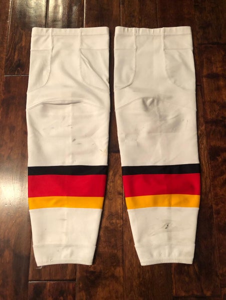 Pro Stock Calgary Flames Reebok Edge Socks Away Sz L