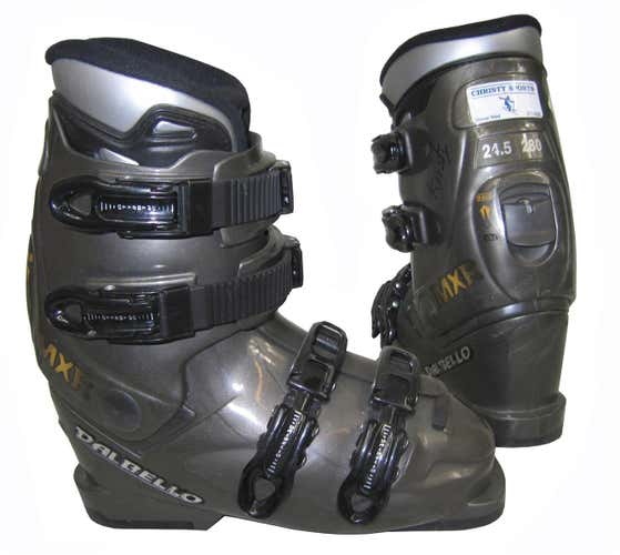 Dalbello MXR Ski Boots -USED- Mondo 29.5 Mens 11.5 Olive/Yellow