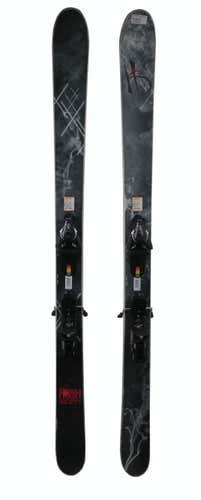 High Society FX Skis 155cm W/Z12 Bindings Gray/White - USED Standard
