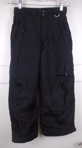 Slalom Black Insulated Waterproof Ski Snow Pants Youth Kid's Size: S