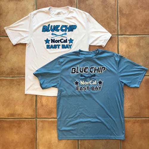 Matching Blue Chip NorCal Dry Fit Tees